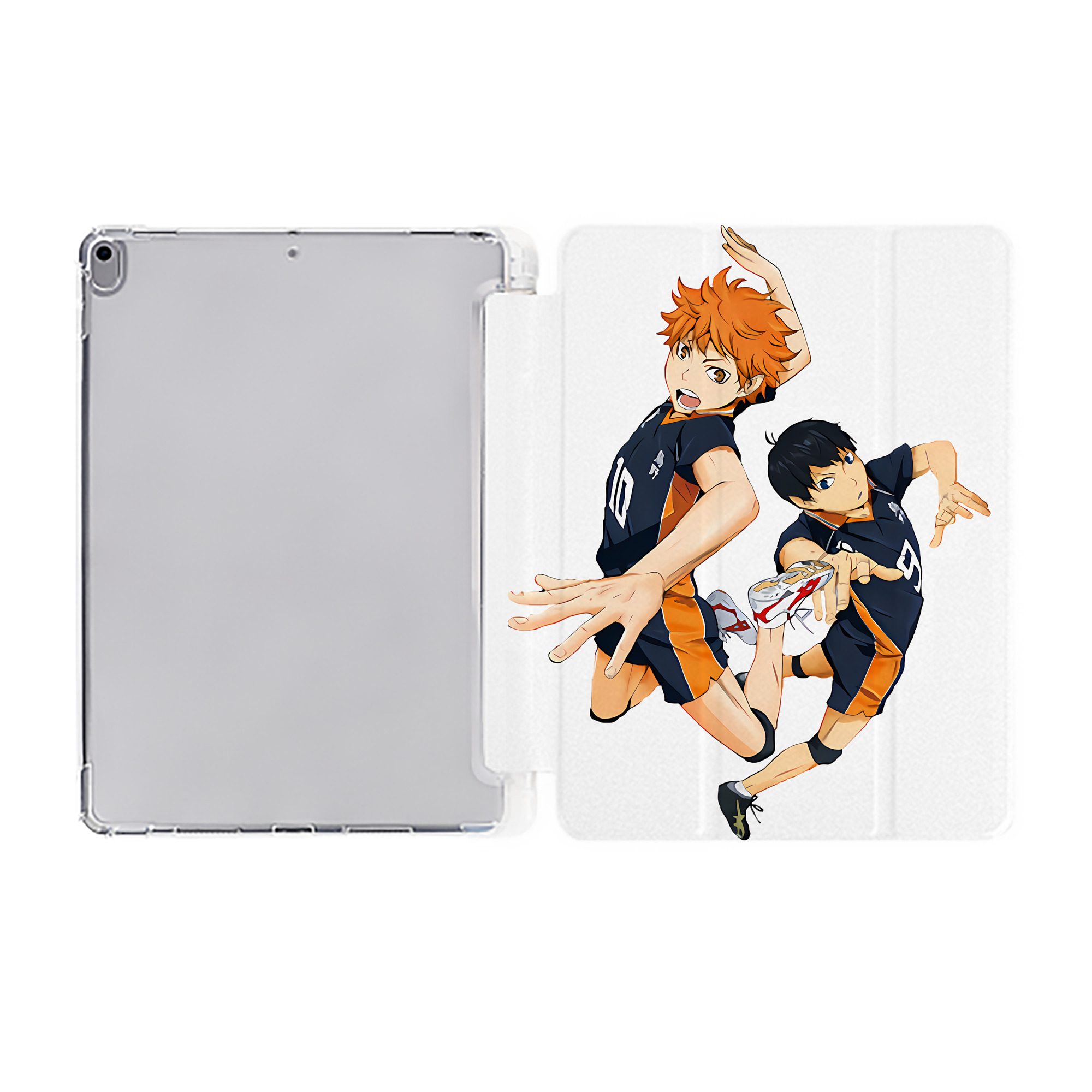 （画像用） ハイキュー!! Haikyu!! IPad ケース ペン収納付き 三つ折りスタンド PUレザー×シリコン 対応機種9.5/10.5/10.9インチ